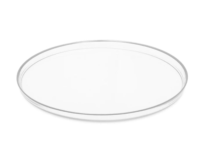 Set of 4 Glass Chargers with Rim