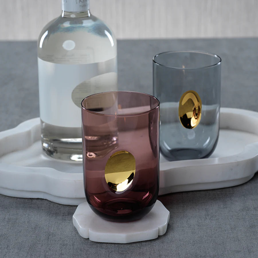 Aperitivo Tumbler with Gold Accent
