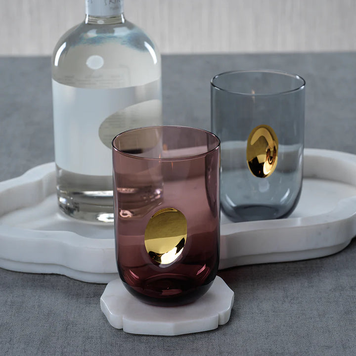 Aperitivo Tumbler with Gold Accent
