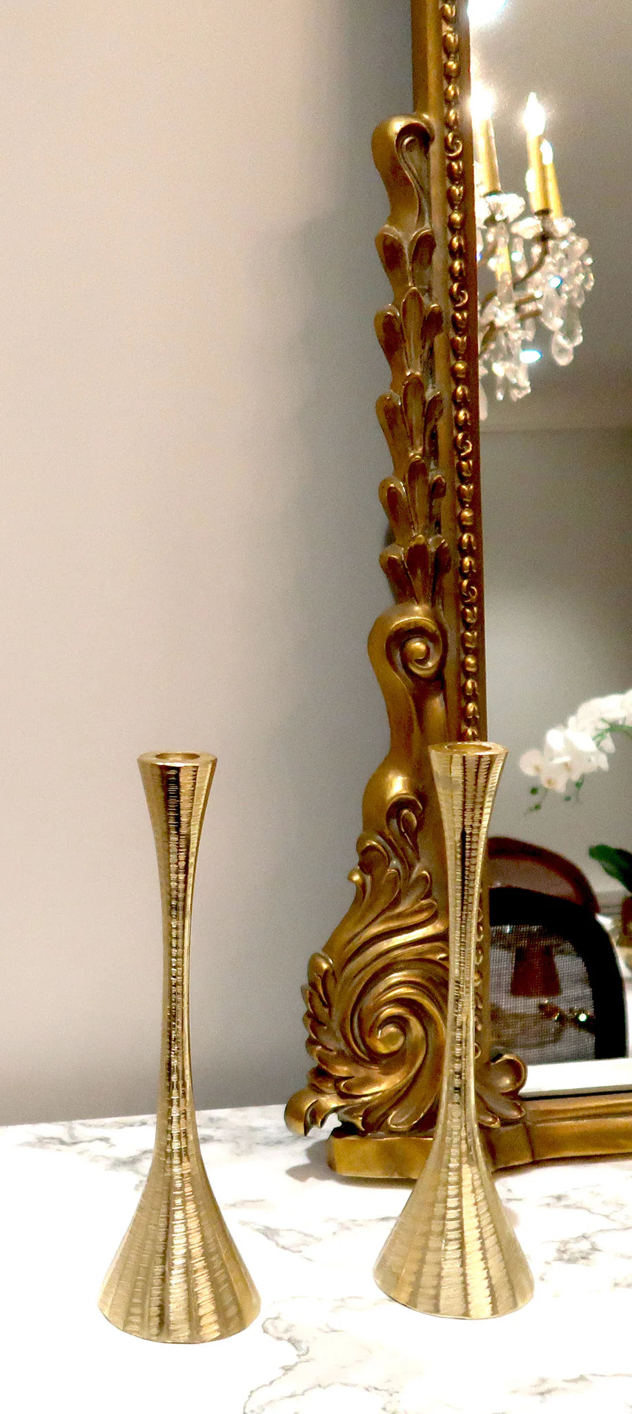 Set of 2 Geometric Candlestick