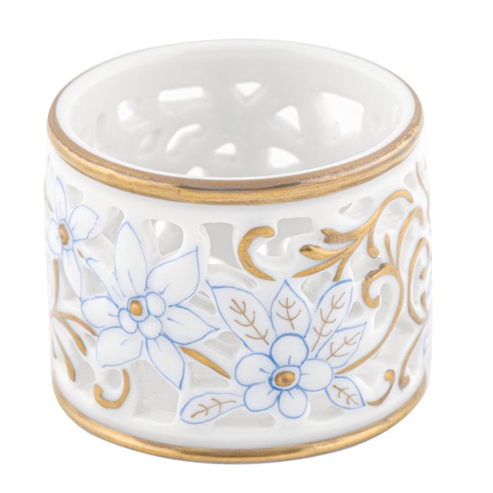 Pierced Napkin Ring, Blue