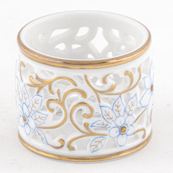 Pierced Napkin Ring, Blue