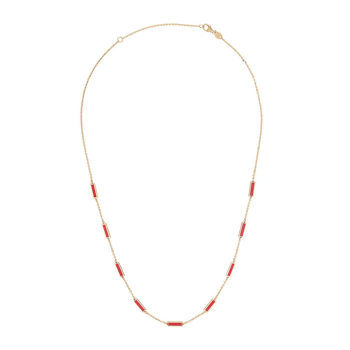 14K Bar Necklace