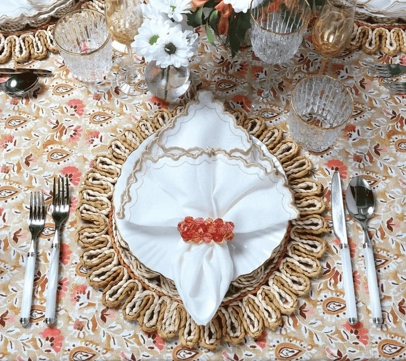 Casbah Placemat in Natural & Brown