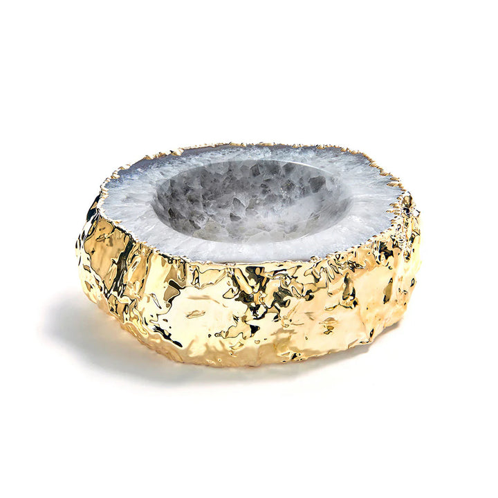 Cascita Bowl, Agate & Gold