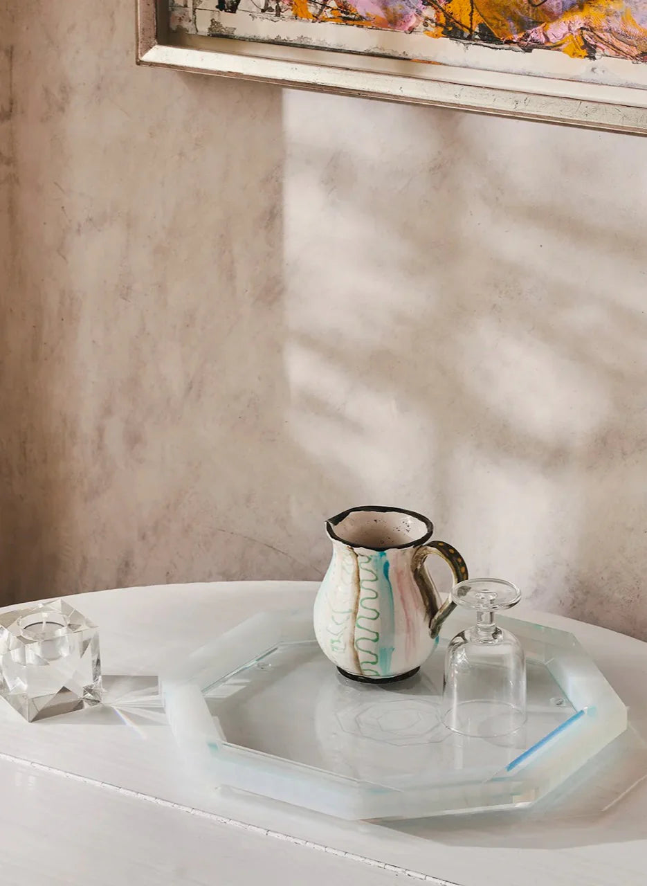 Chelsea Tray (Clear/White)