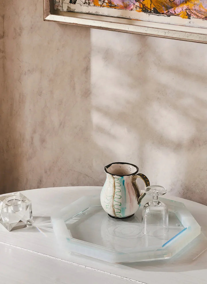 Chelsea Tray (Clear/White)
