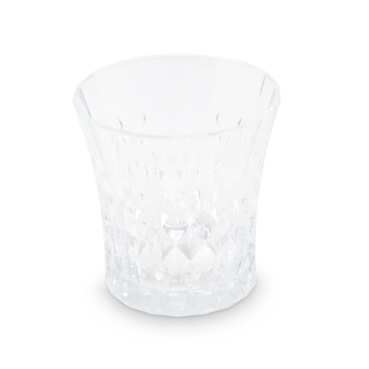 Liscio Ottico - Set of 6 Diamond Glasses with Smoked Shade on the Bottom