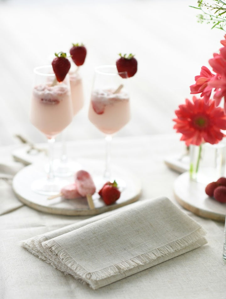 Frayed Edge Cocktail Napkin - 6" x 6"