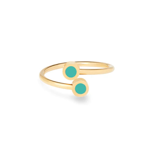 New Wave Turquoise Chips Ring