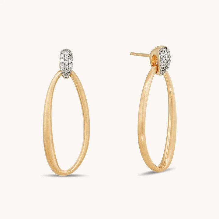 Celeste Drop Earrings - White CZ