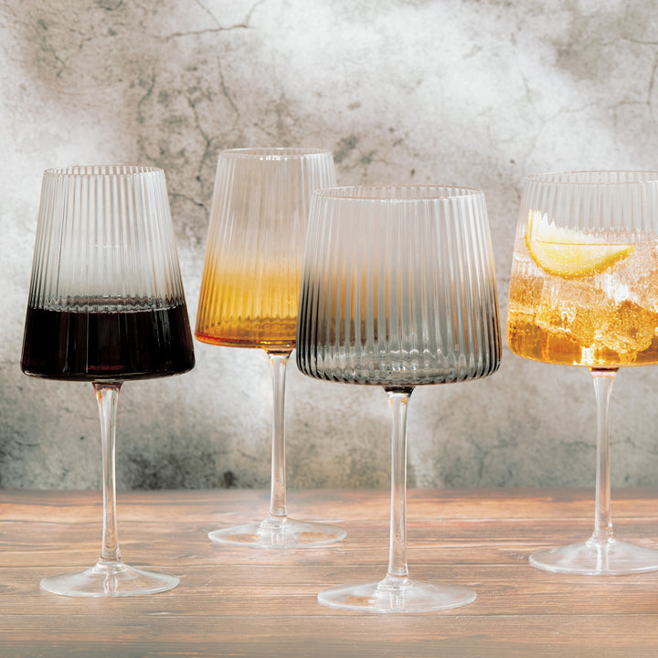 Set of 2 Empire Gin Glasses Amber