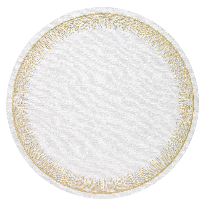 Flare Embroidered Round Placemats- Set of 4