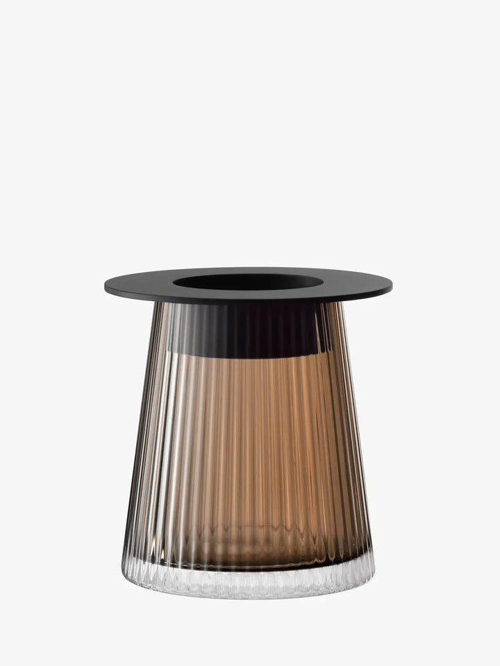 Beacon Lantern/Vase (Taupe/Jet Black)