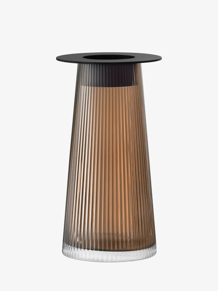 Beacon Lantern/Vase (Taupe/Jet Black)