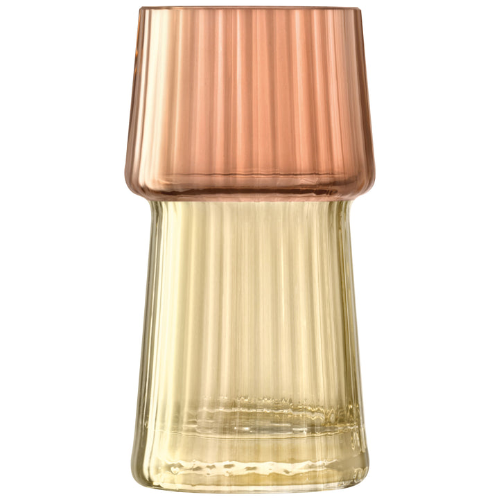 Gems Vase H12cm Amber