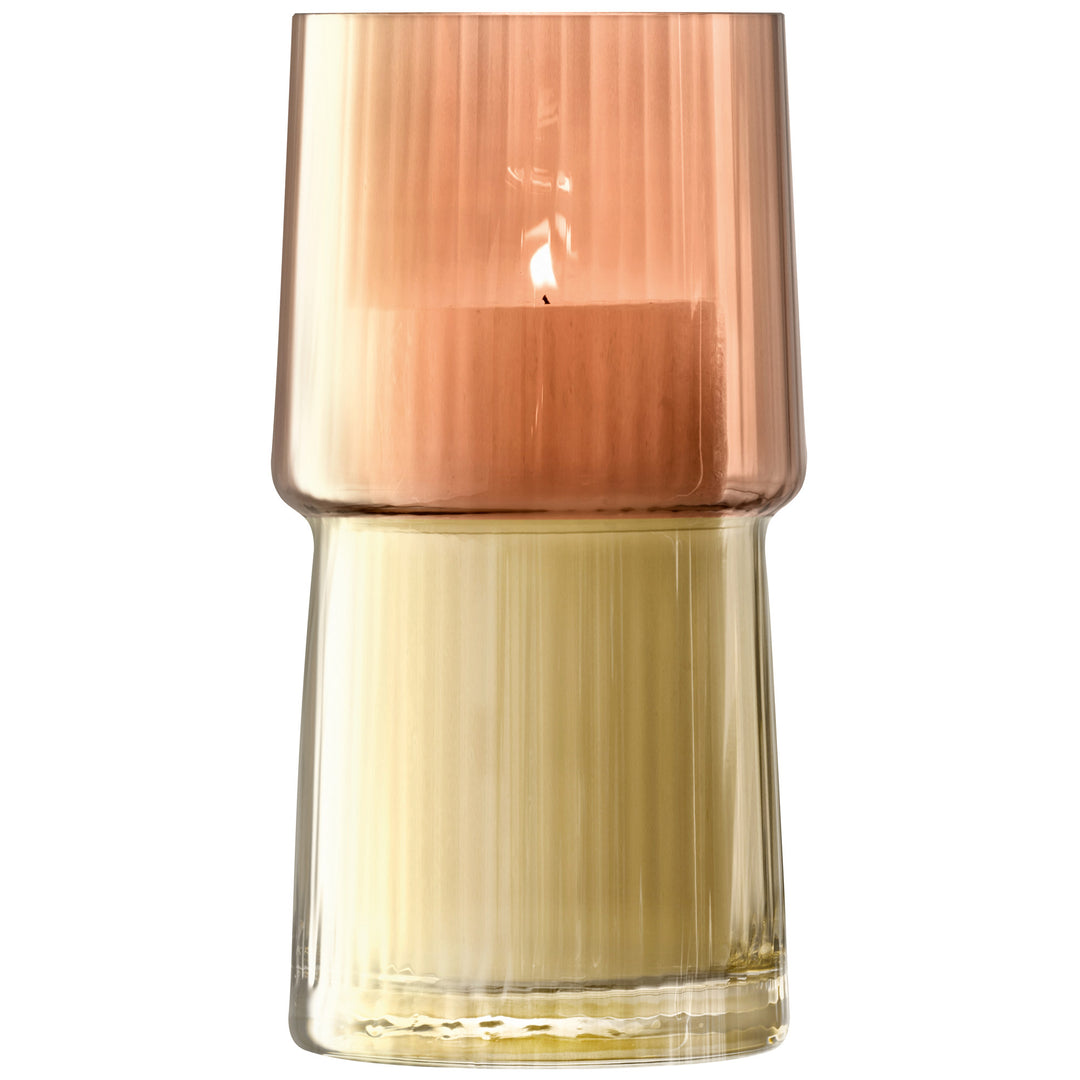 Gems Vase/Lantern H23cm Amber