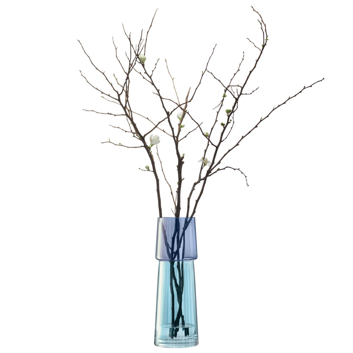 Gems Vase H32cm Sapphire