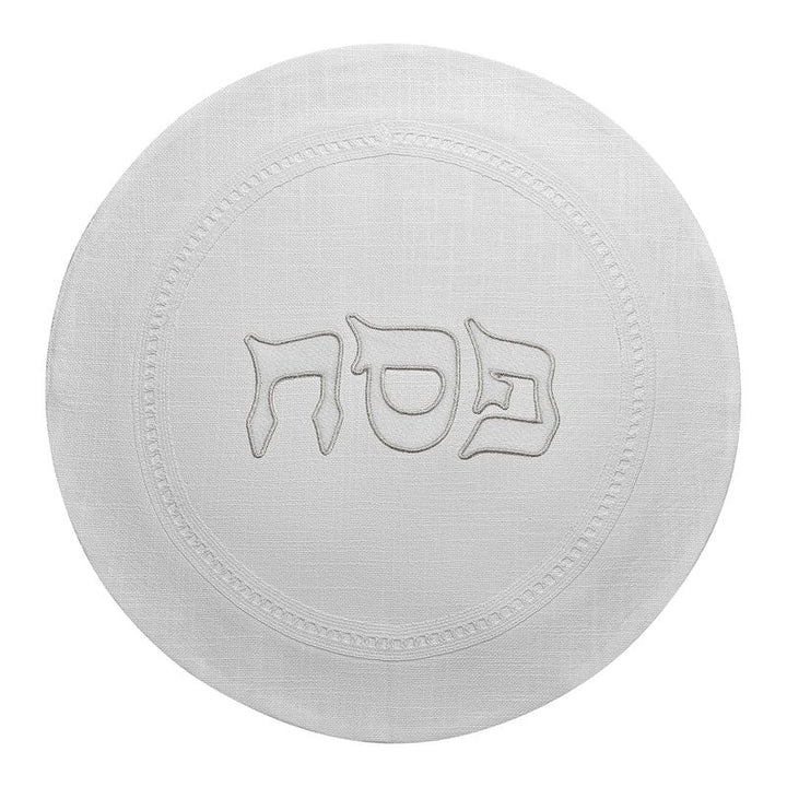 Hemstitch Silver Outline Pesach Set