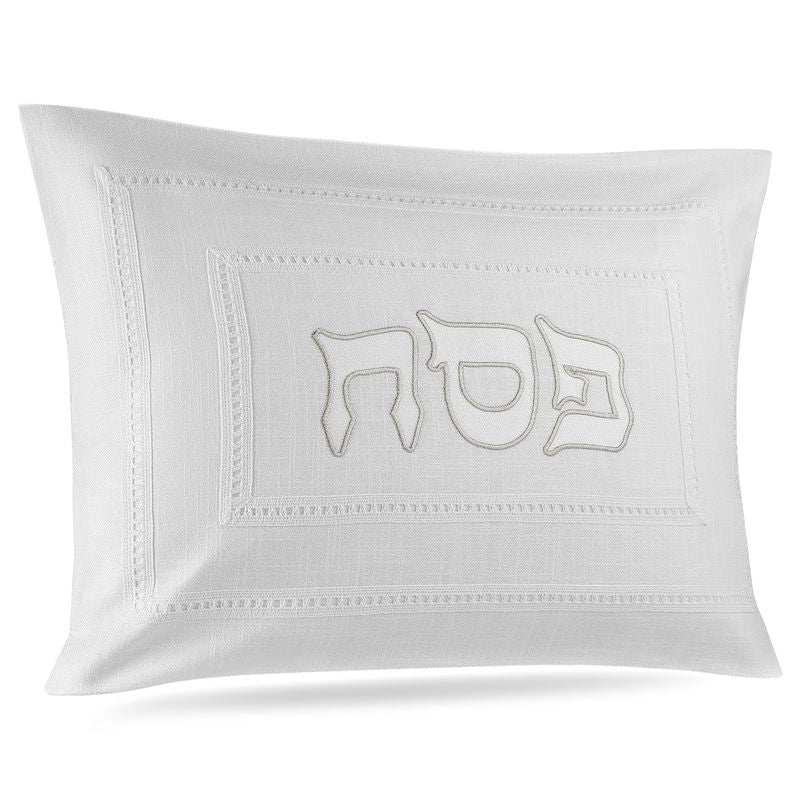 Hemstitch Silver Outline Pesach Set