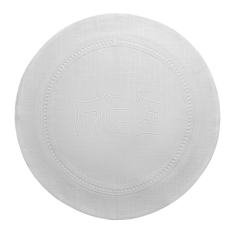 Hemstitch White Pesach Set
