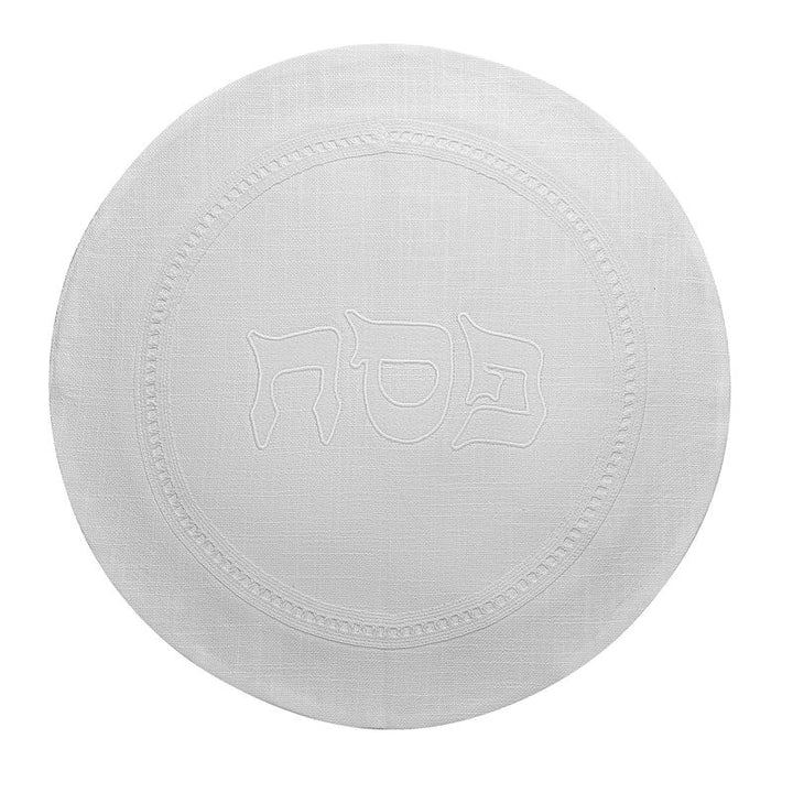 Hemstitch White Pesach Set