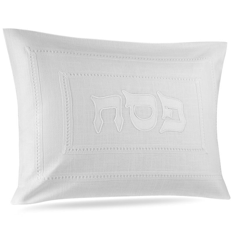 Hemstitch White Pesach Set