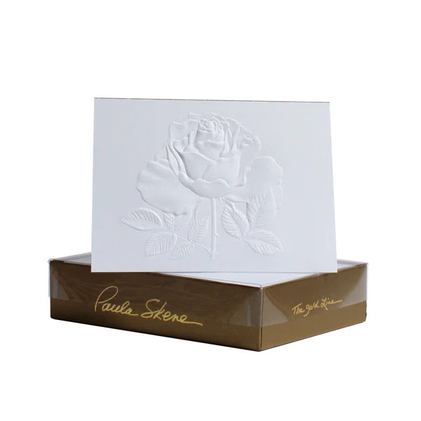 Rose - Blind Embossed Greeting Card