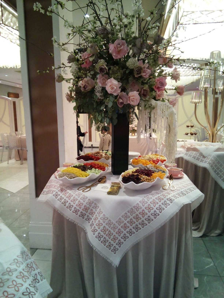Hotel Pink Tablecloth