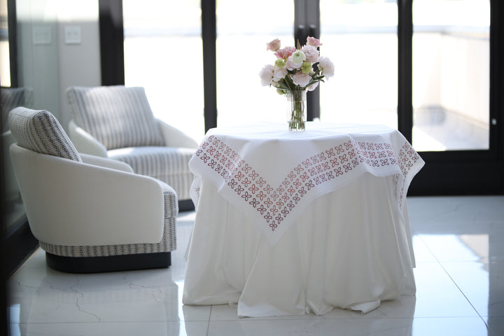 Hotel Pink Tablecloth