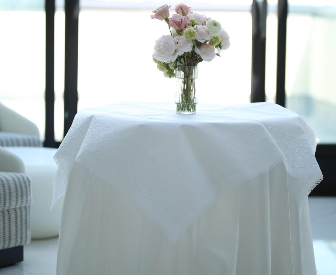 Hotel White Tablecloth