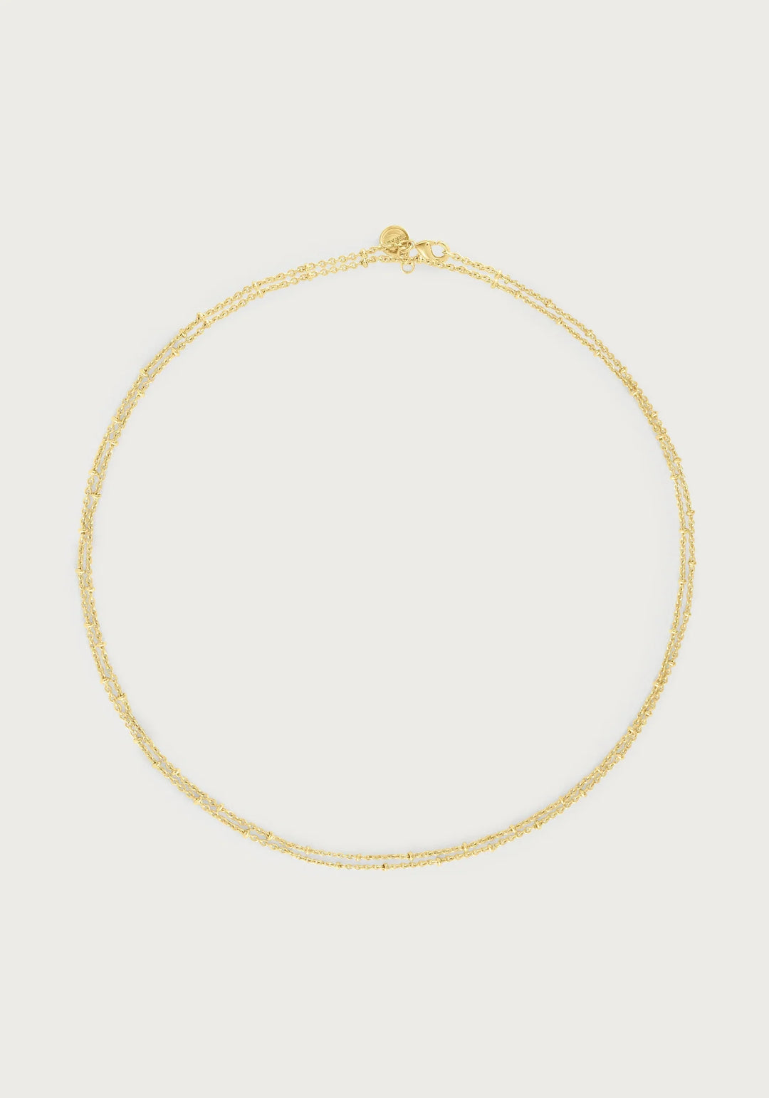 Molten Double Chain Necklace, Gold