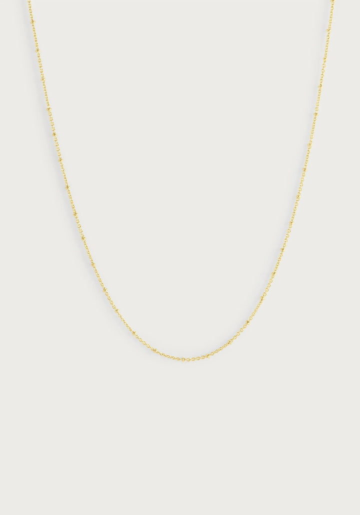 Molten Bead Chain Necklace - Gold