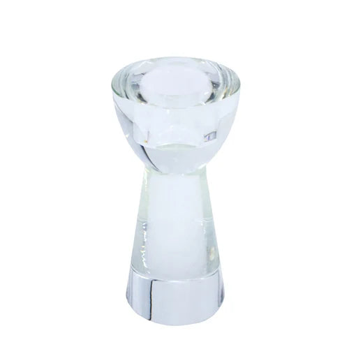 Crystal Single Candlestick - Clear - Large
