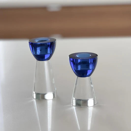 Glass Crystal Candlesticks