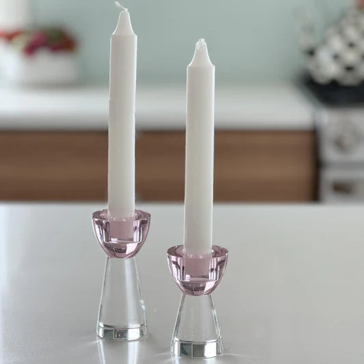 Glass Crystal Candlesticks