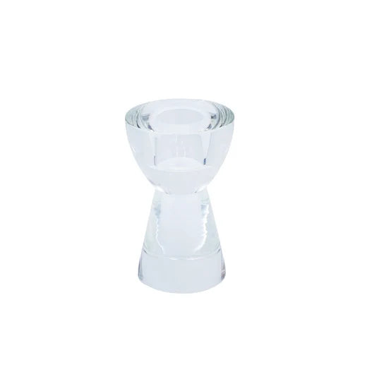 Crystal Single Candlestick - Clear - Small