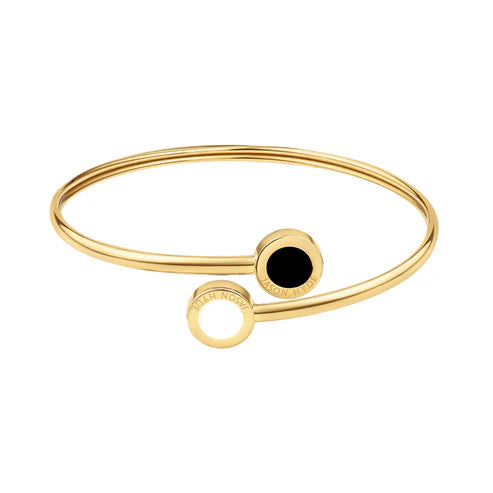 Ocean Bangle Black And White Chips- Small