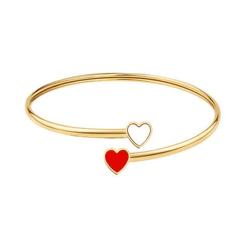 Amare Red and White Chips Bangle