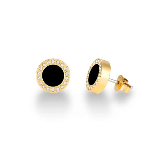 Ocean Chip With Zirconia Earrings