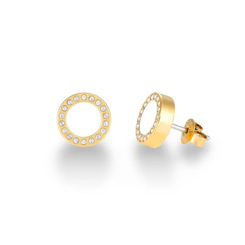 Ocean Chip With Zirconia Earrings