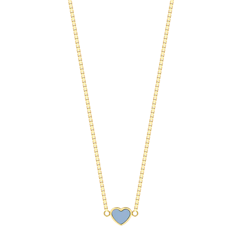 Amare Powder Blue Chip Necklace