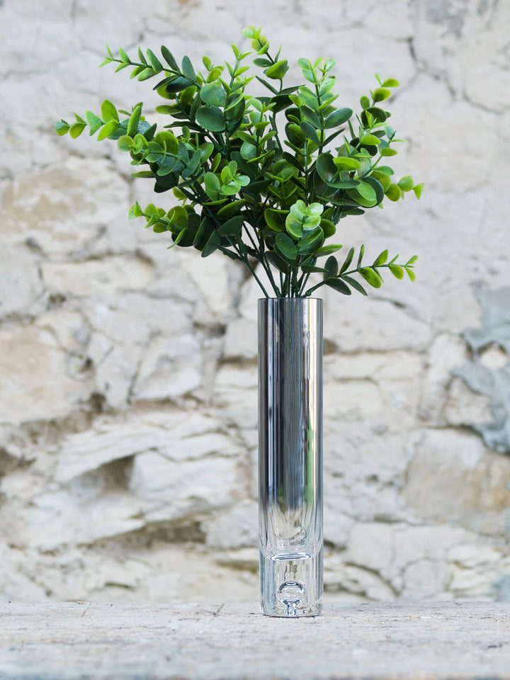 Ombre Bud Vase Metallic Smoked