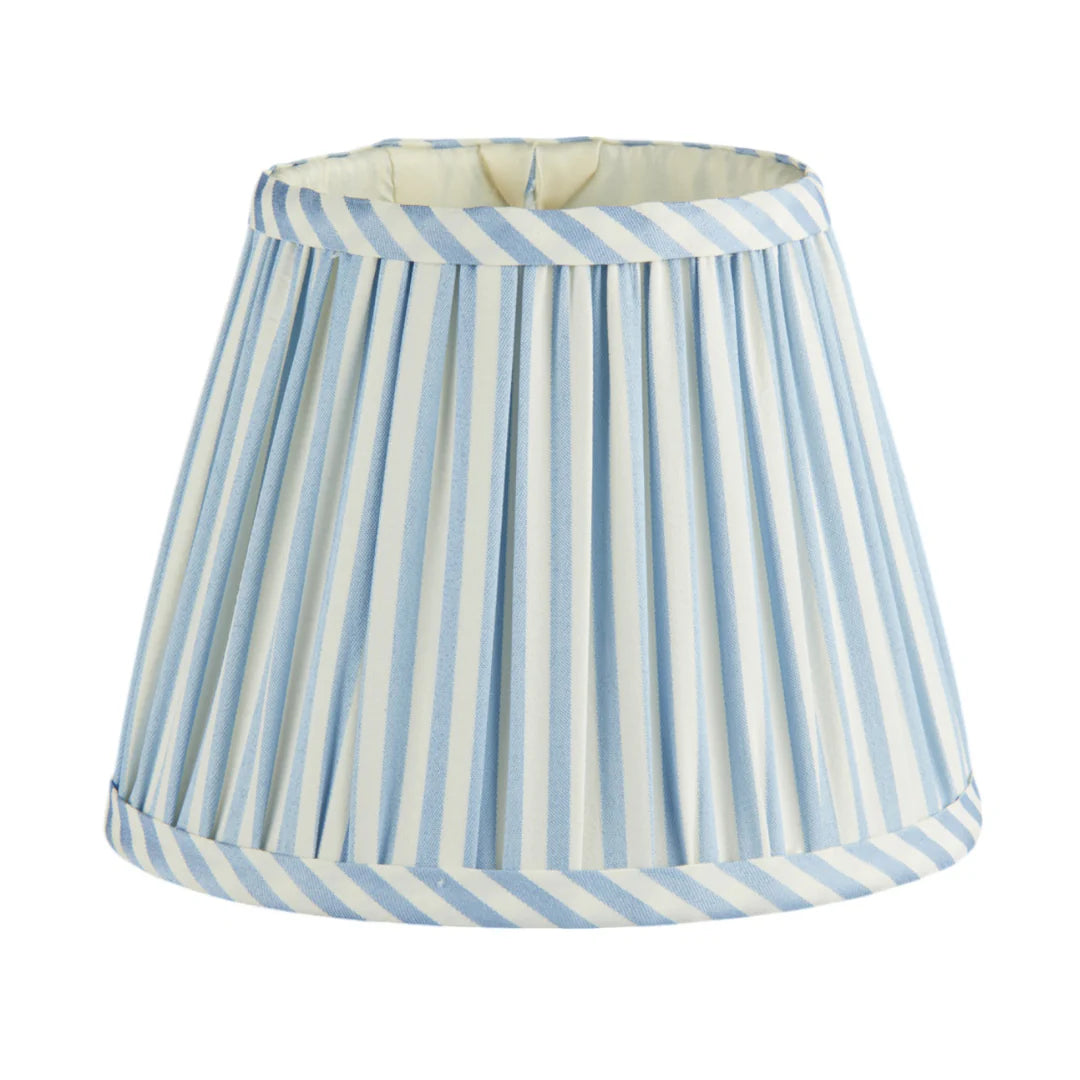 Periwinkle Blue Striped Lampshade