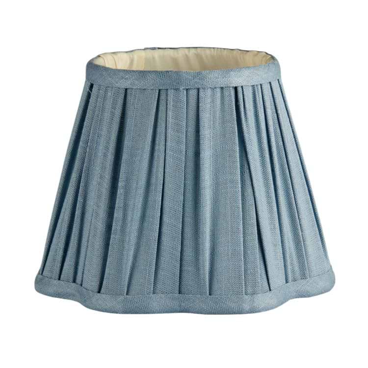 Chambray lampshade scallop