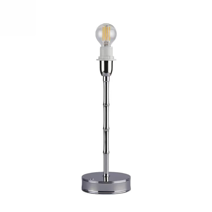 Bamboo Lamp Base Silver