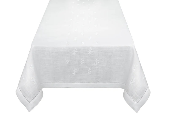 Laurel White Tablecloth