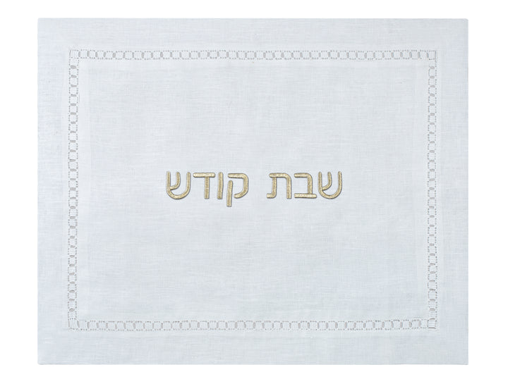 Square Hemstitch 100% Linen Challah Cover
