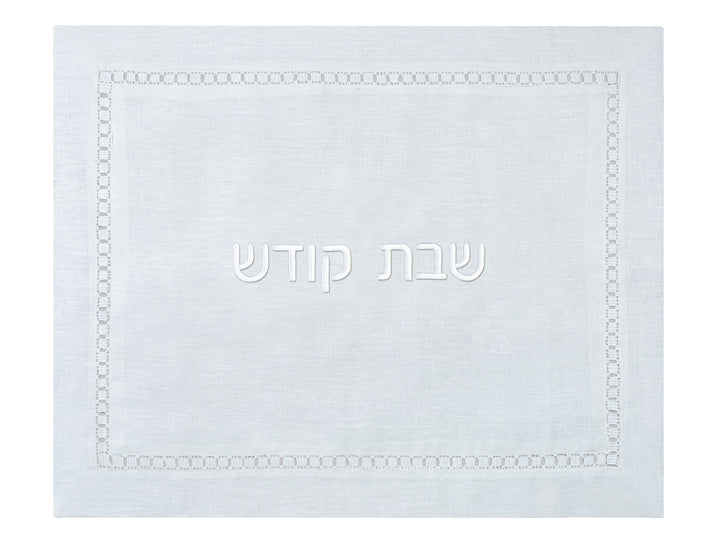 Square Hemstitch 100% Linen Challah Cover
