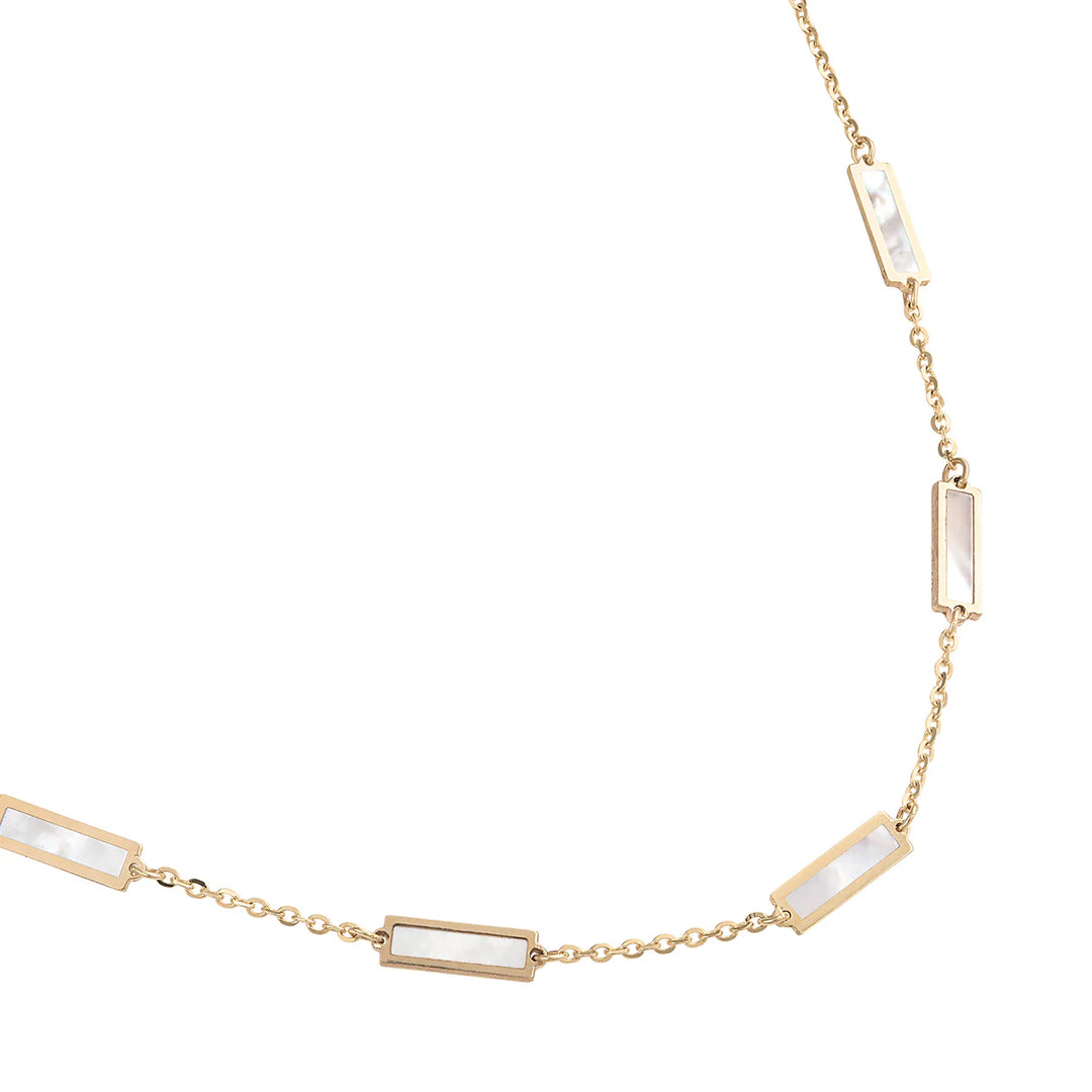 14K Bar Necklace